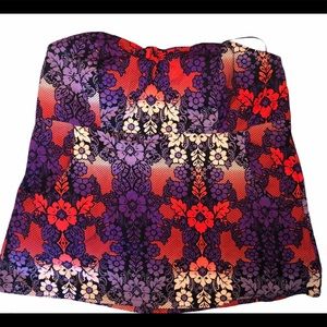 Floral Babydoll Strapless Top